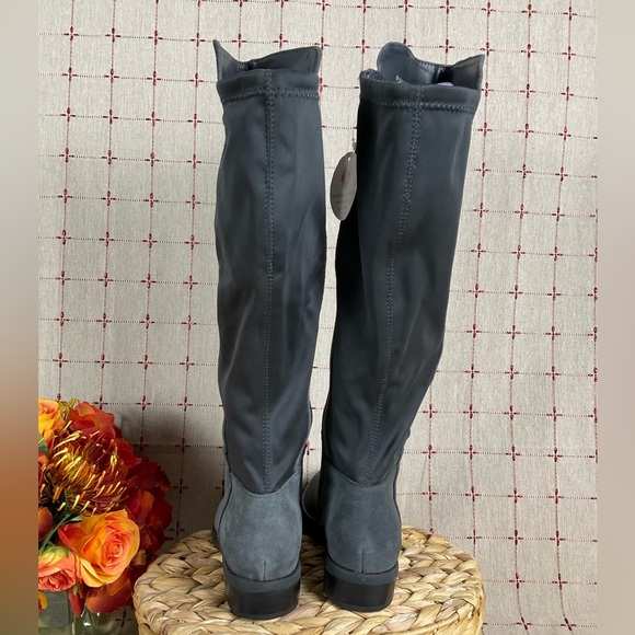 Blondo “Ellie” Grey Suede Knee High Riding Boots Waterproof Size 6.5 NWOB - Picture 5 of 10